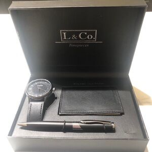 NEW Men’s watch, business card holder, pen